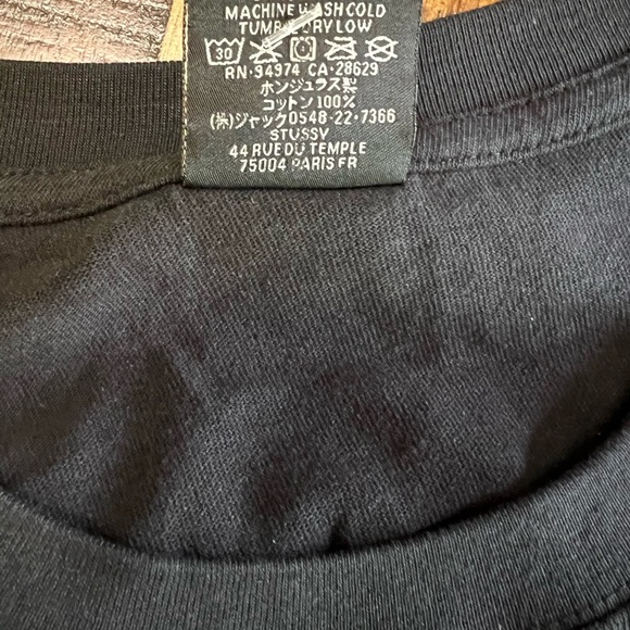 🎊HOST PICK🎊 Stussy Black Strike Pigment Dyed Tee - Picture 5 of 6